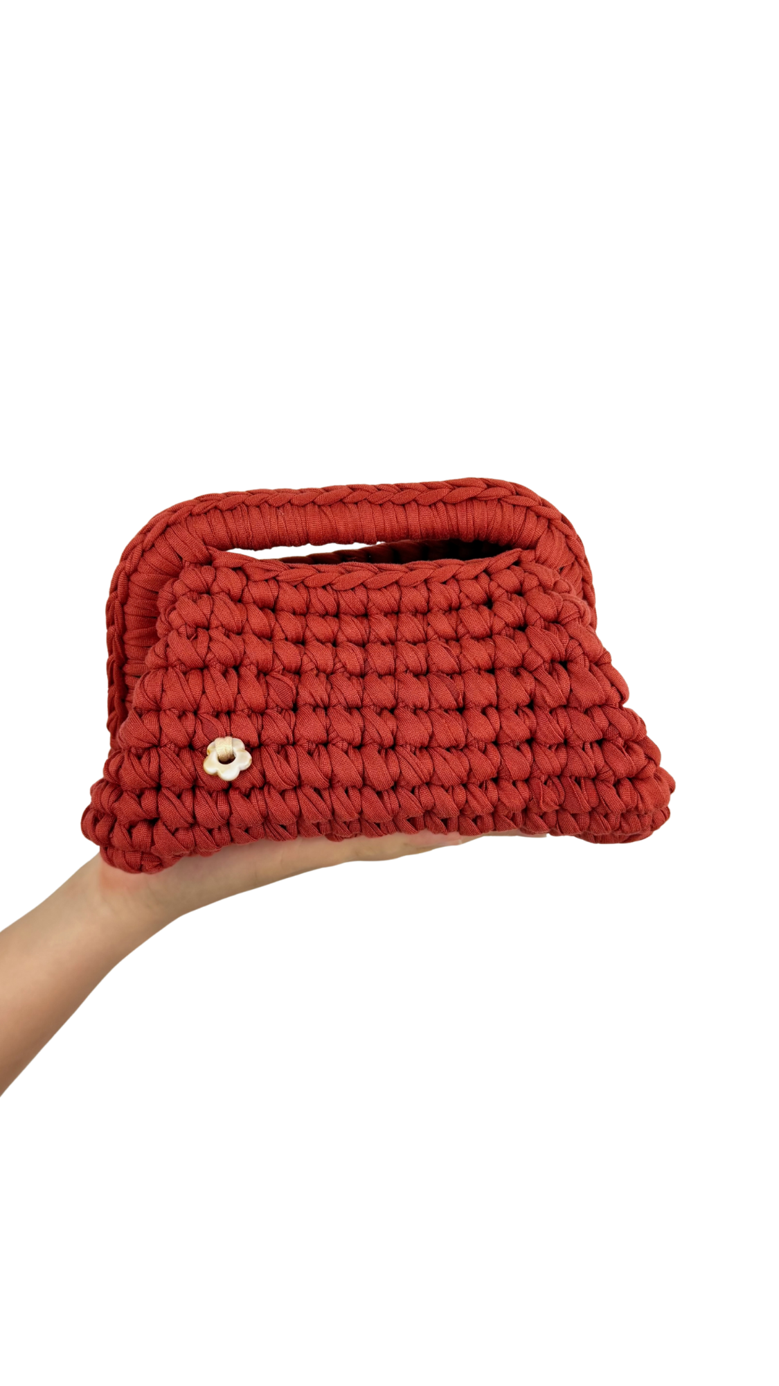 Orange Pink Clutch | T-shirt Yarn Collection Mini