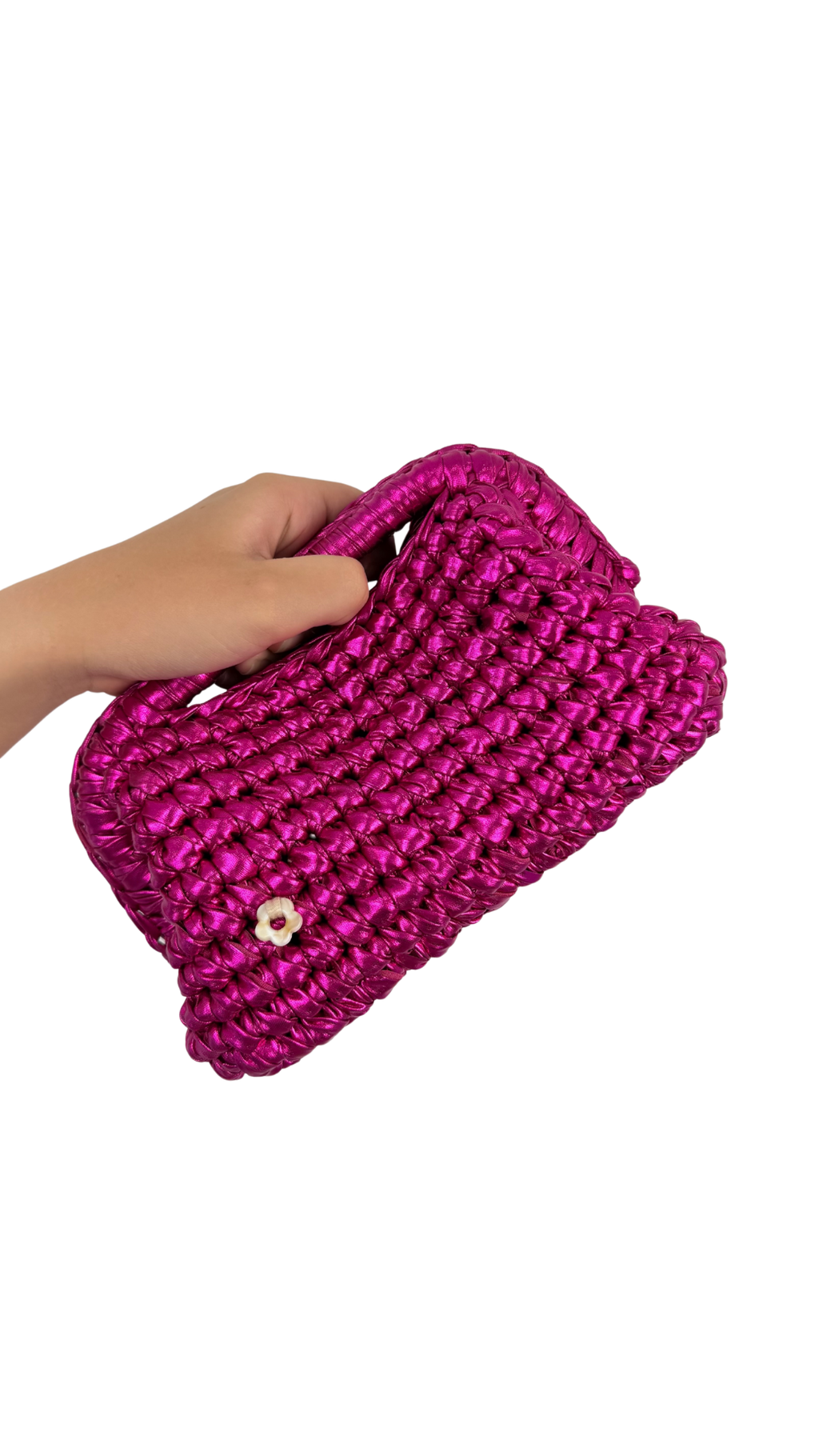 Pink Metallic Clutch | Faux Leather Collection