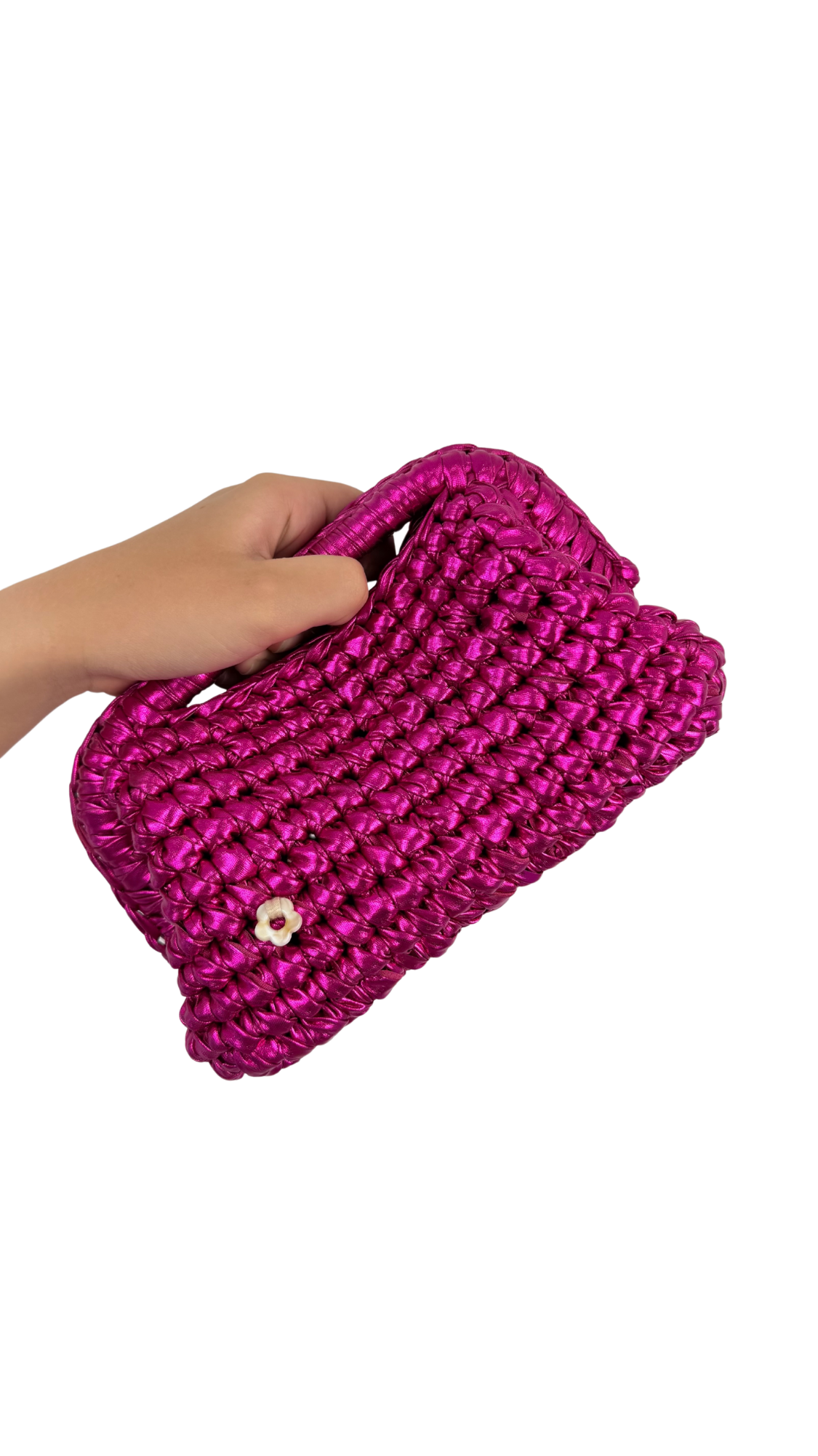 Pink Metallic Clutch | Faux Leather Collection