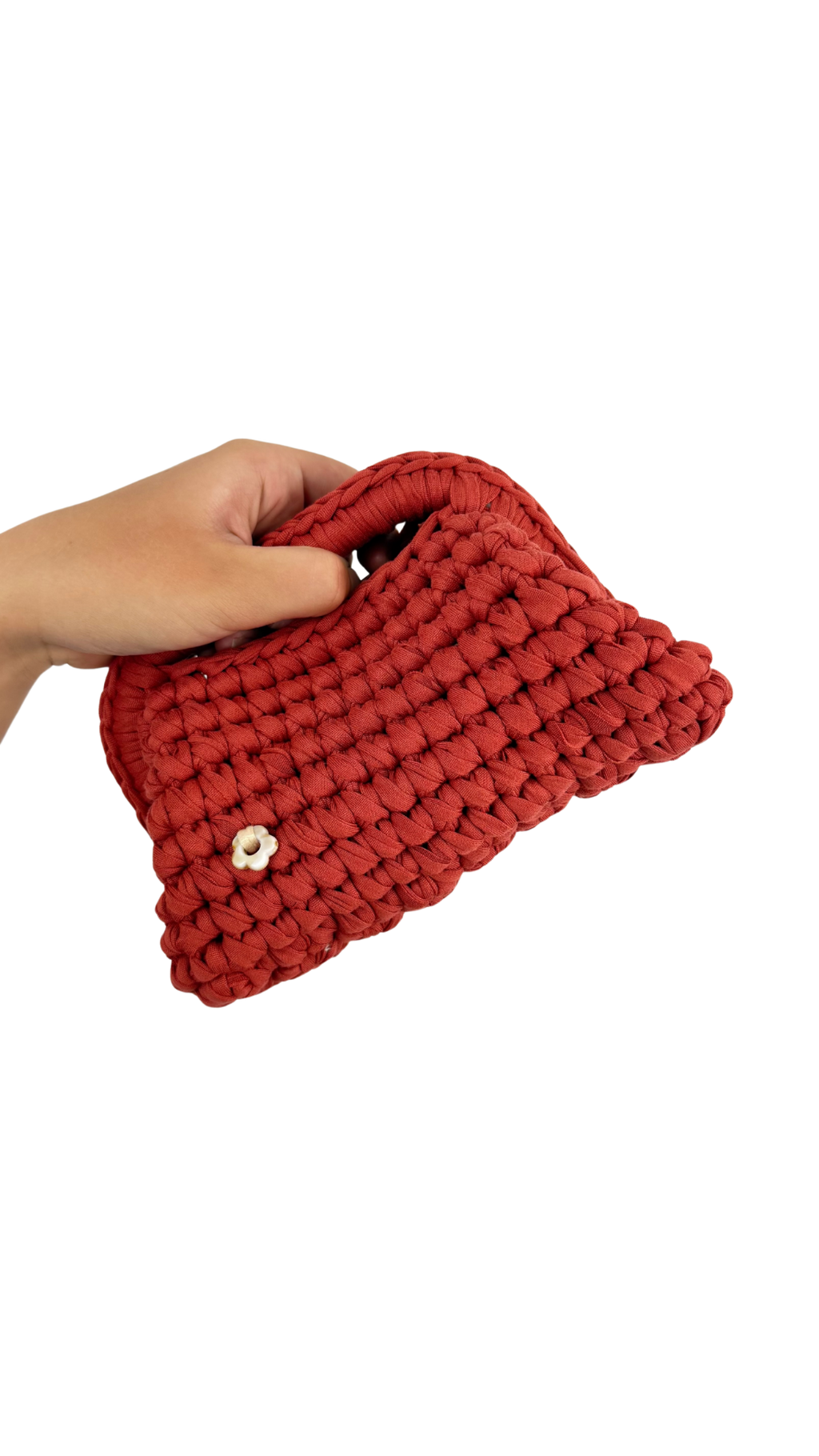 Orange Pink Clutch | T-shirt Yarn Collection Mini