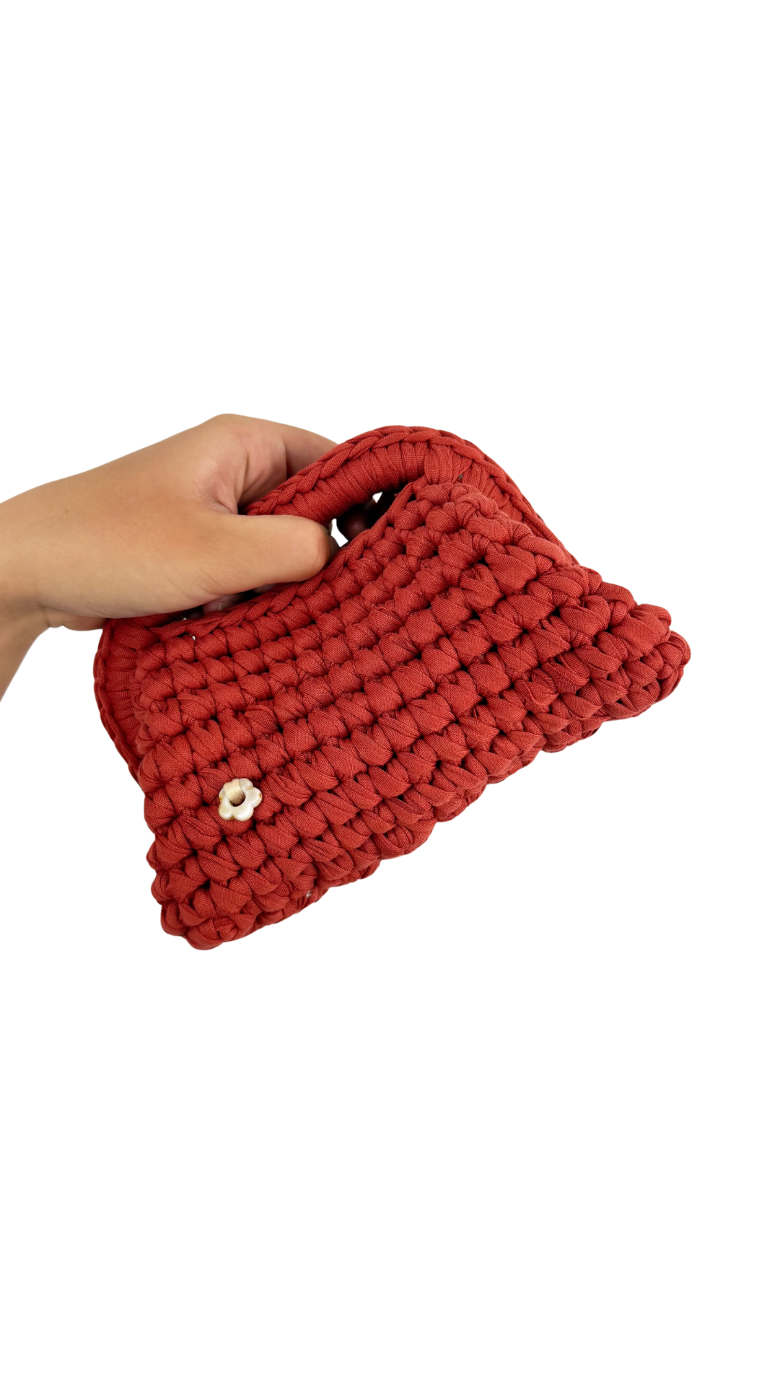 Orange Pink Clutch | T-shirt Yarn Collection Mini