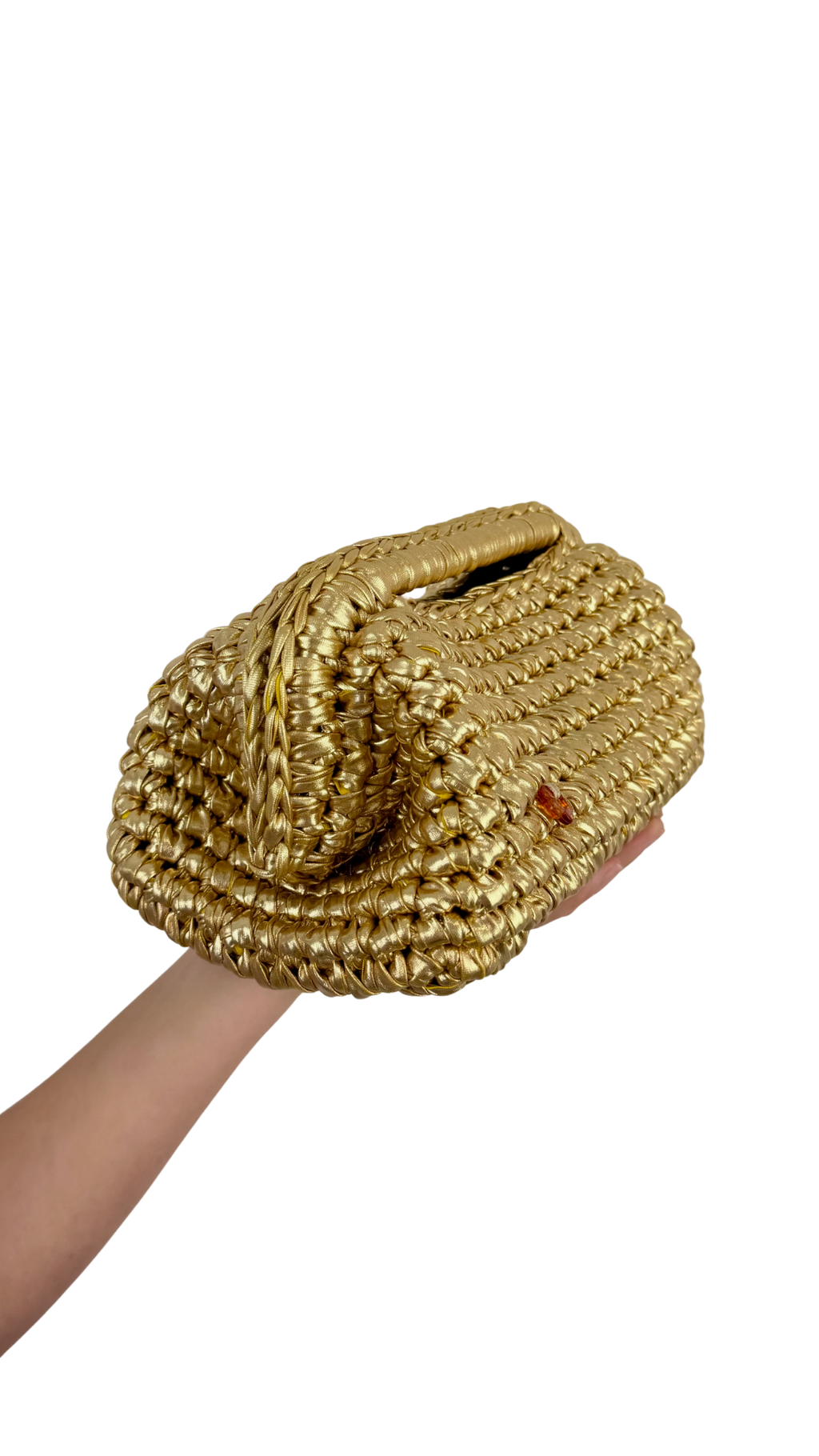 Gold Metallic Clutch | Faux Leather Collection