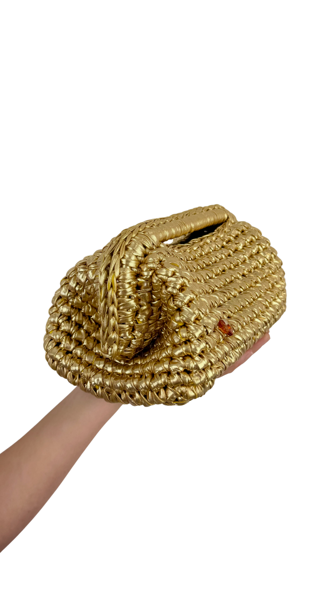 Gold Metallic Clutch | Faux Leather Collection
