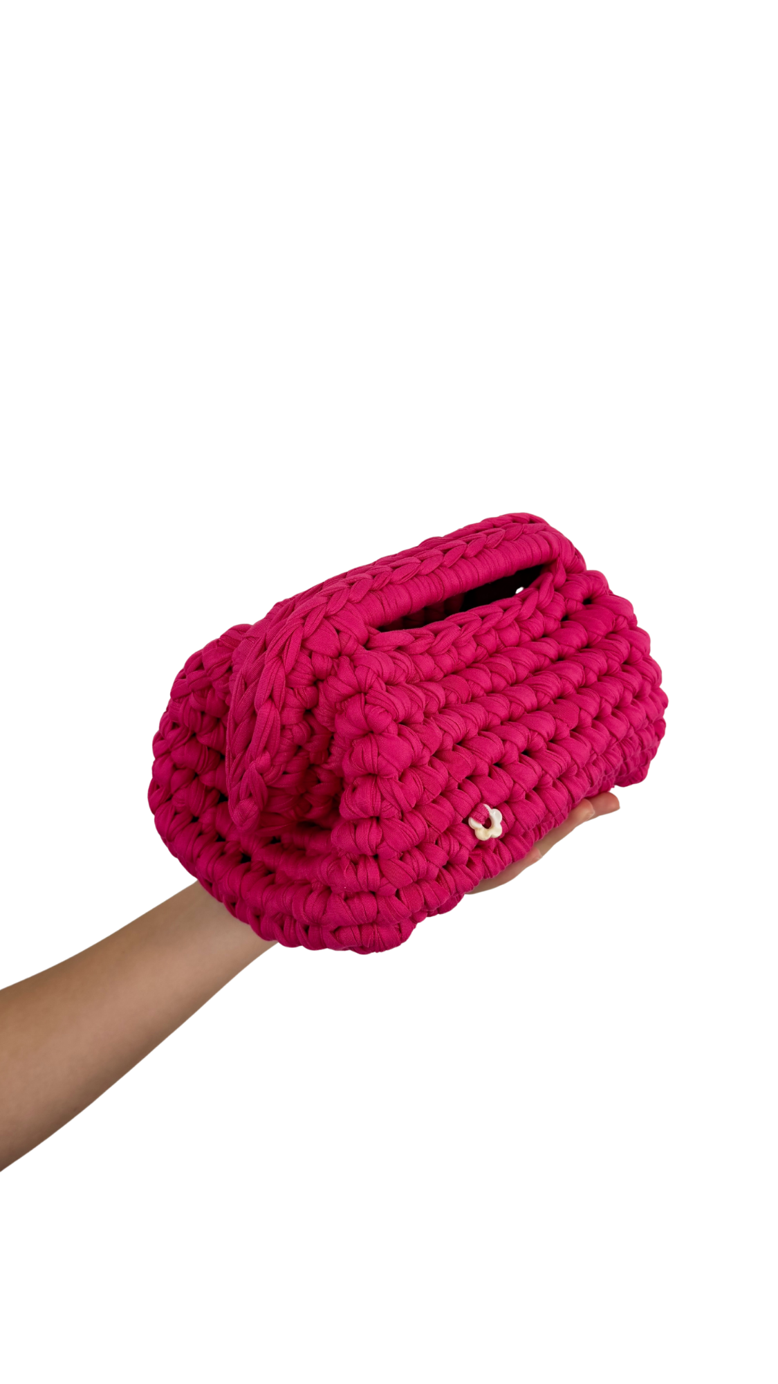 Hot Pink Clutch | T-shirt Yarn Collection