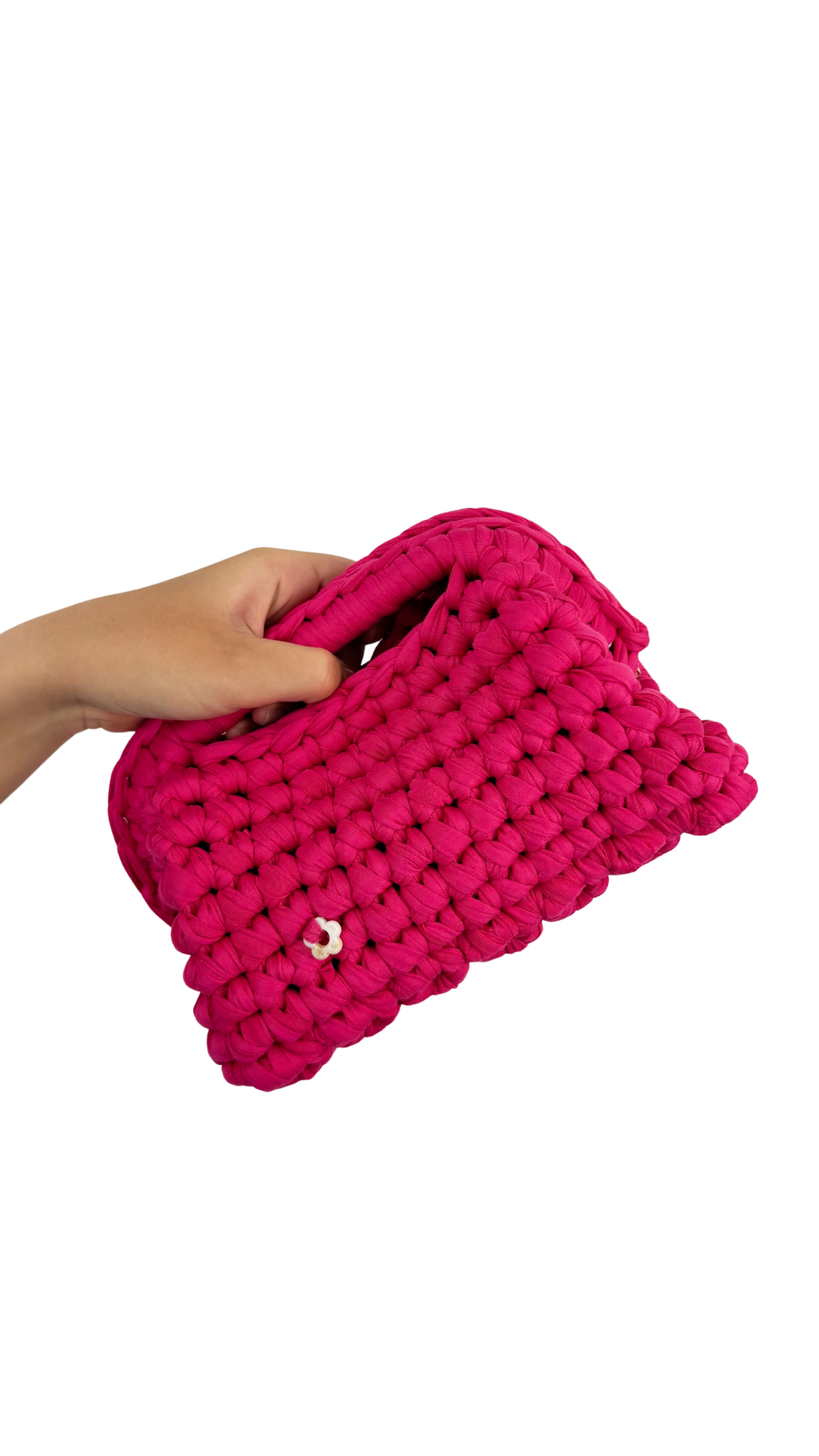 Hot Pink Clutch | T-shirt Yarn Collection
