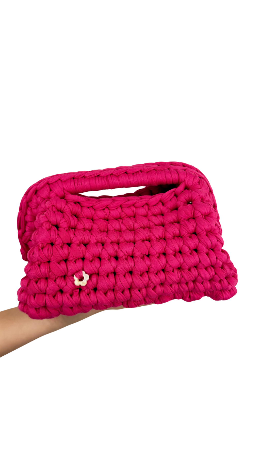 Hot Pink Clutch | T-shirt Yarn Collection