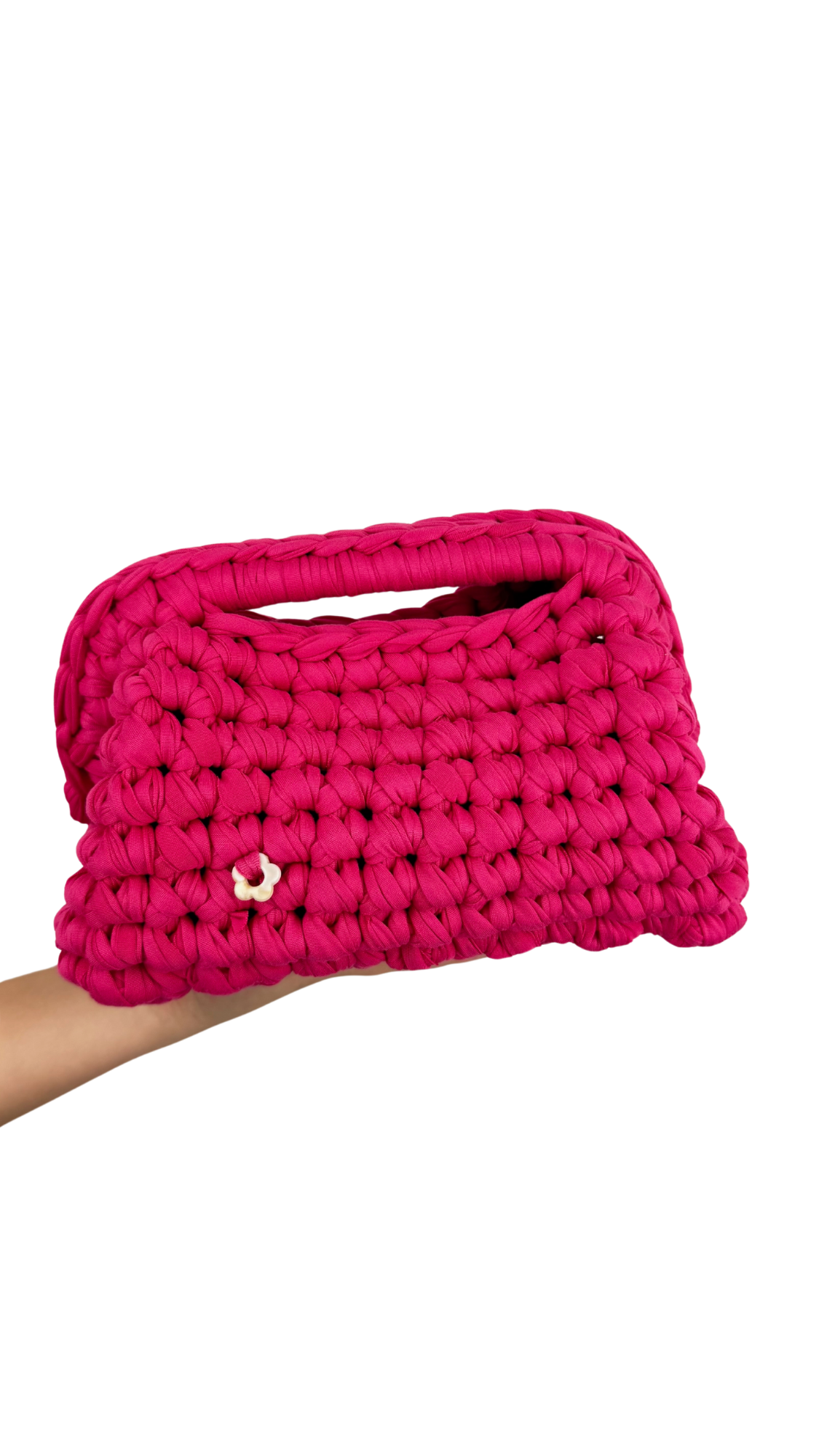 Hot Pink Clutch | T-shirt Yarn Collection