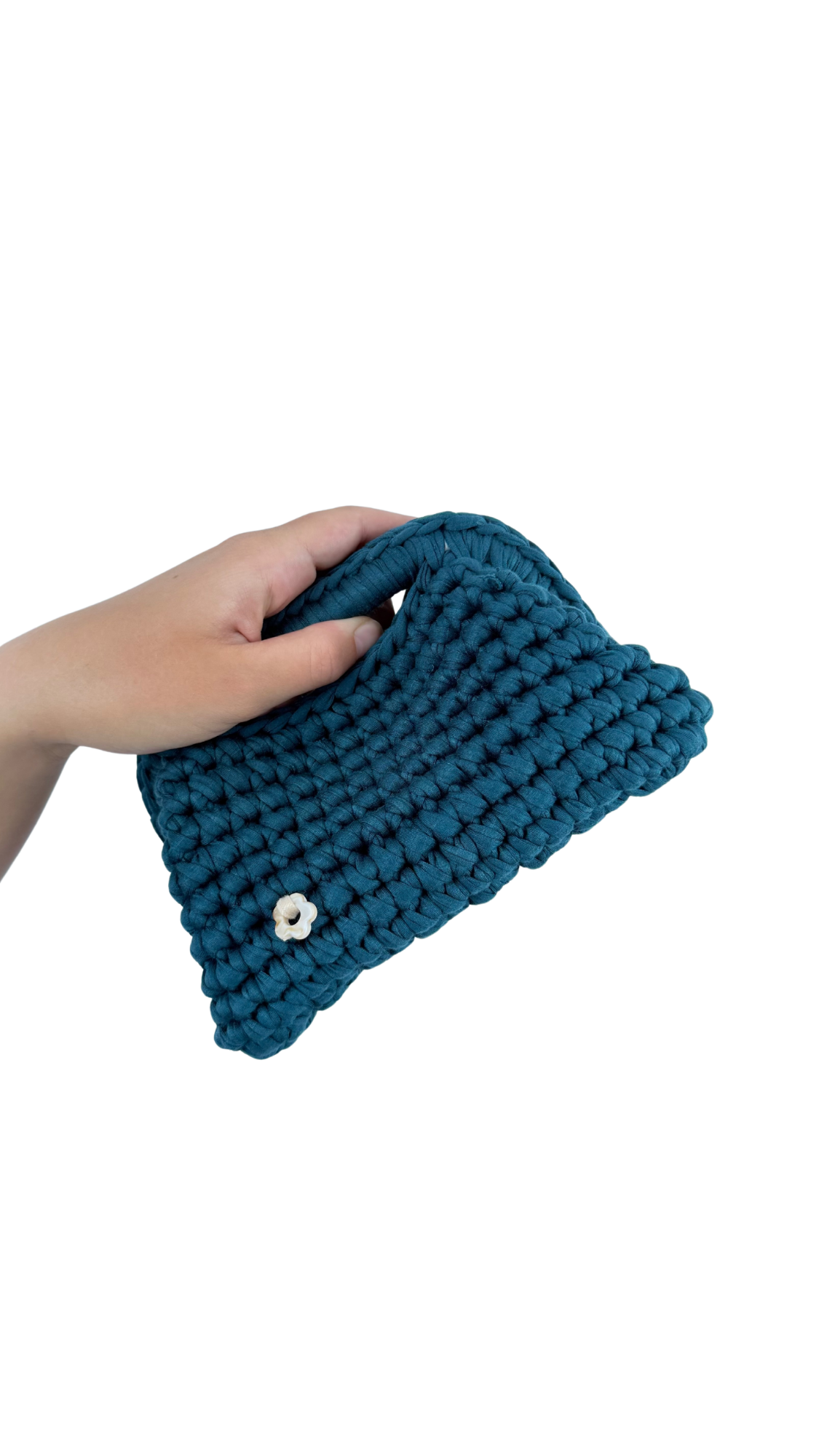 Dark Green Clutch | T-shirt Yarn Collection Mini