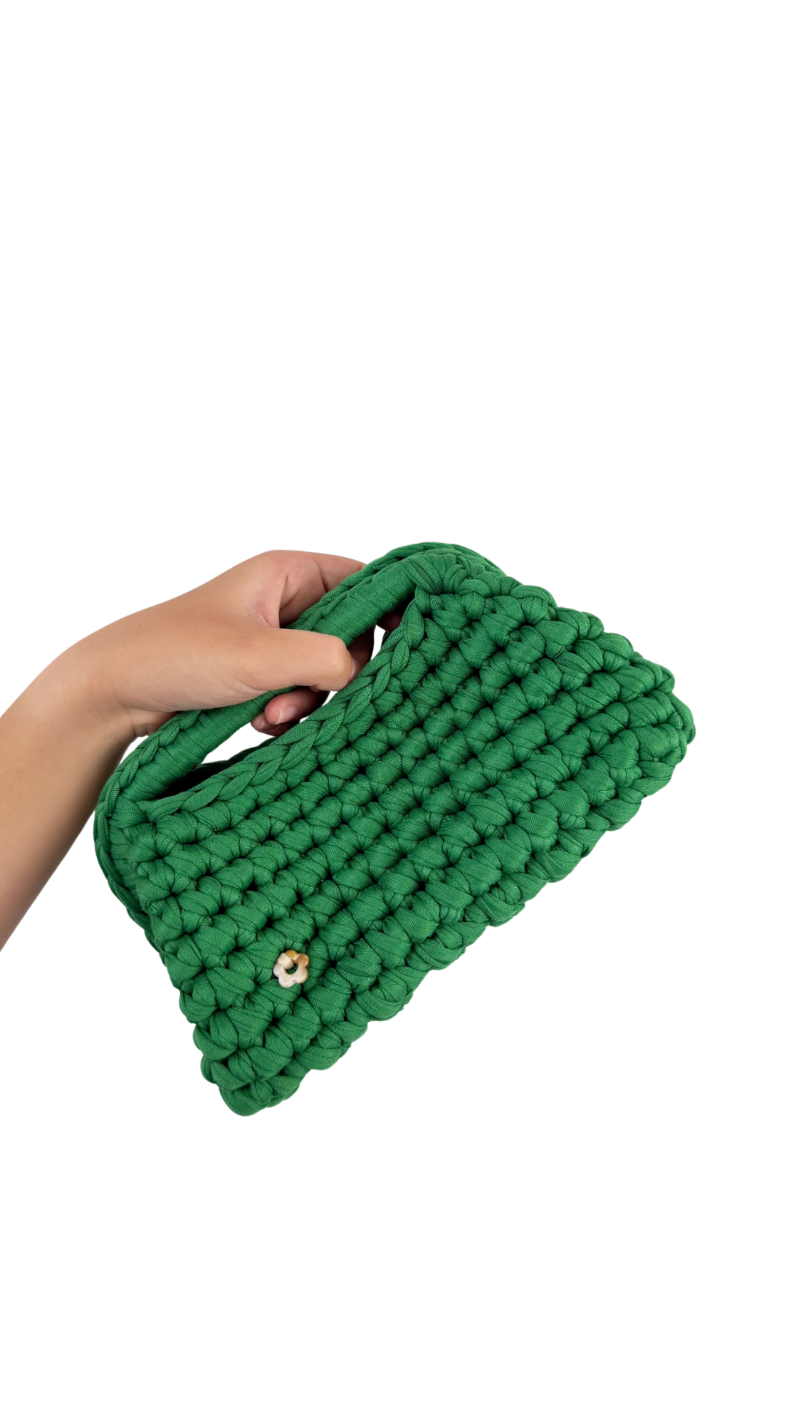 Green Clutch | T-shirt Yarn Collection