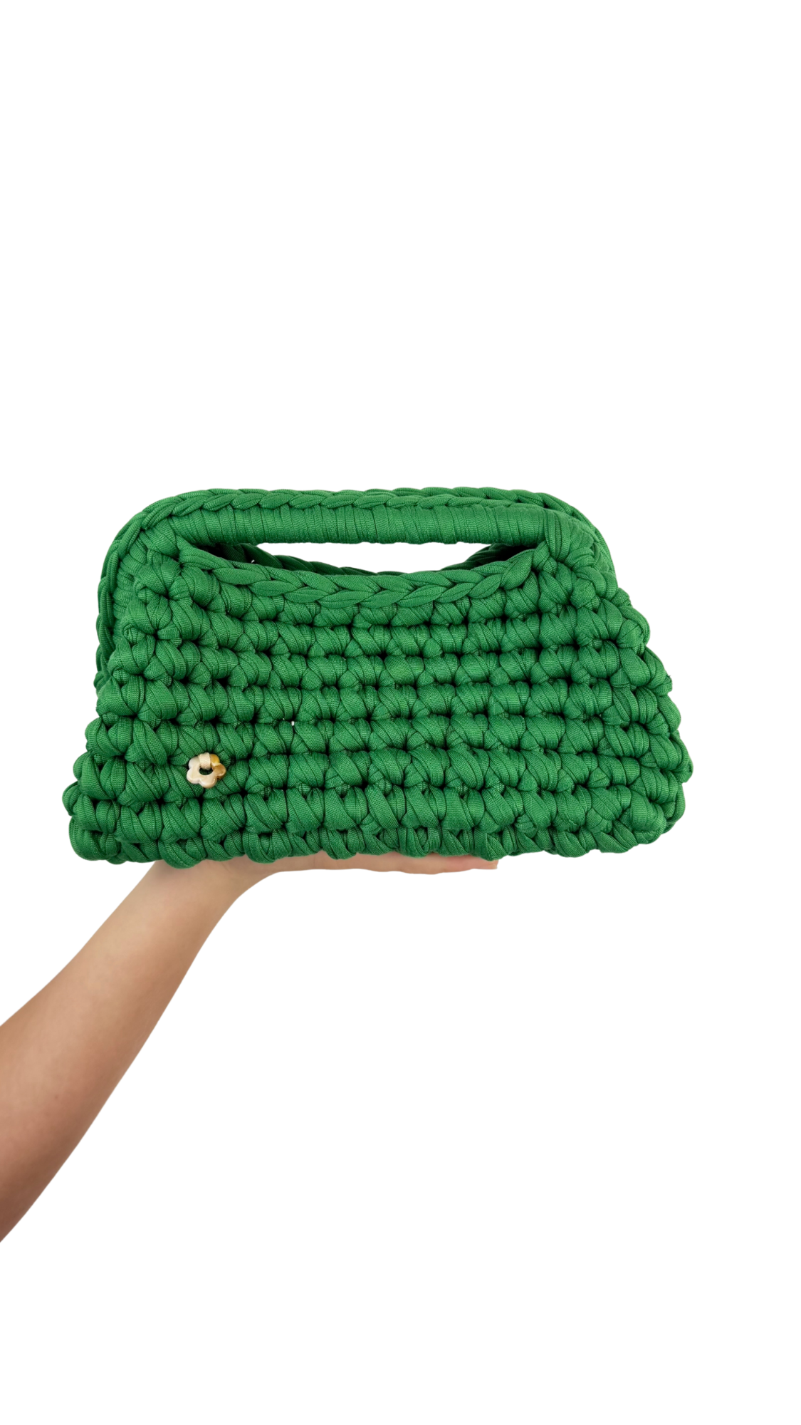 Green Clutch | T-shirt Yarn Collection
