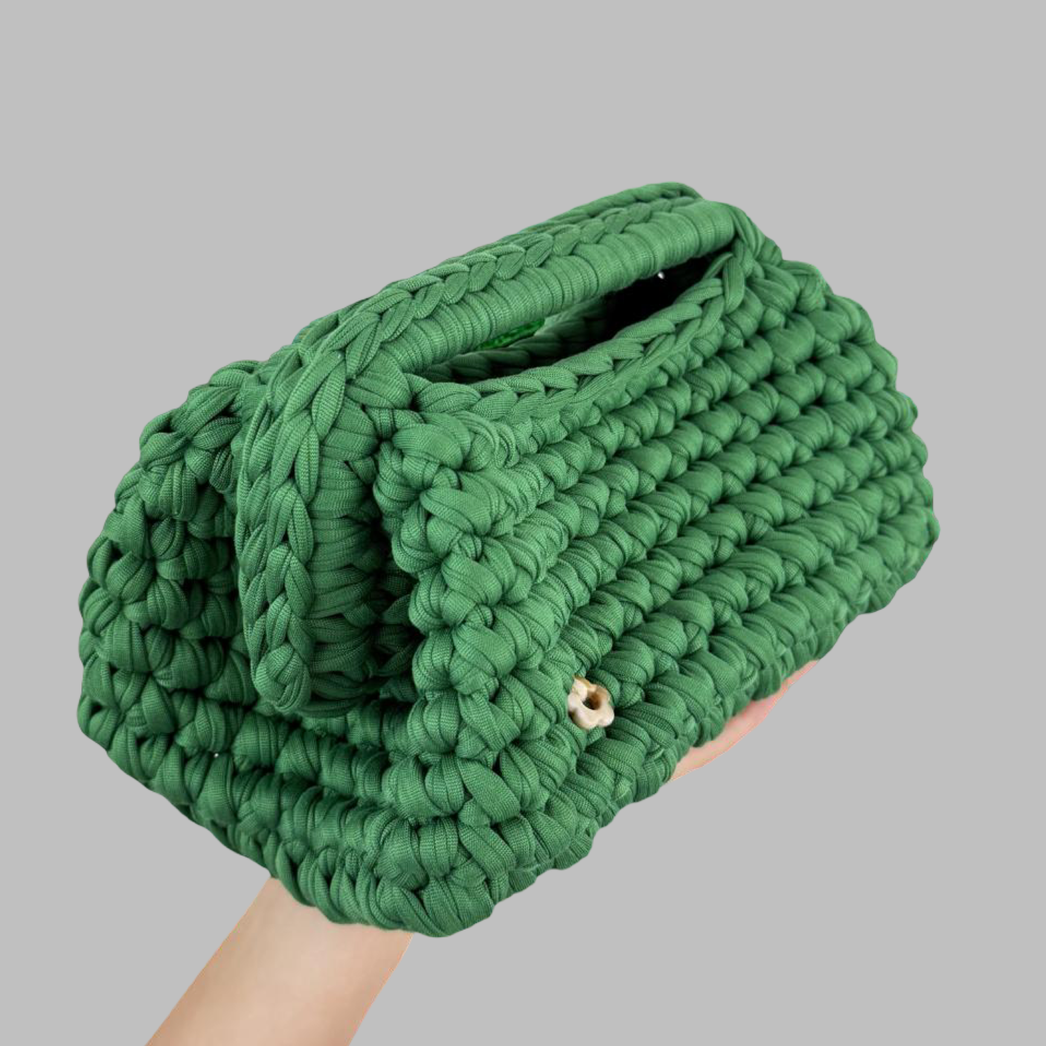 Green Clutch | T-shirt Yarn Collection