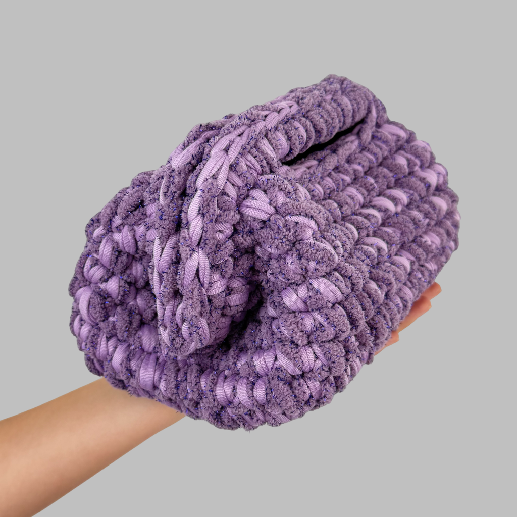 Purple Clutch | T-shirt Yarn Collection