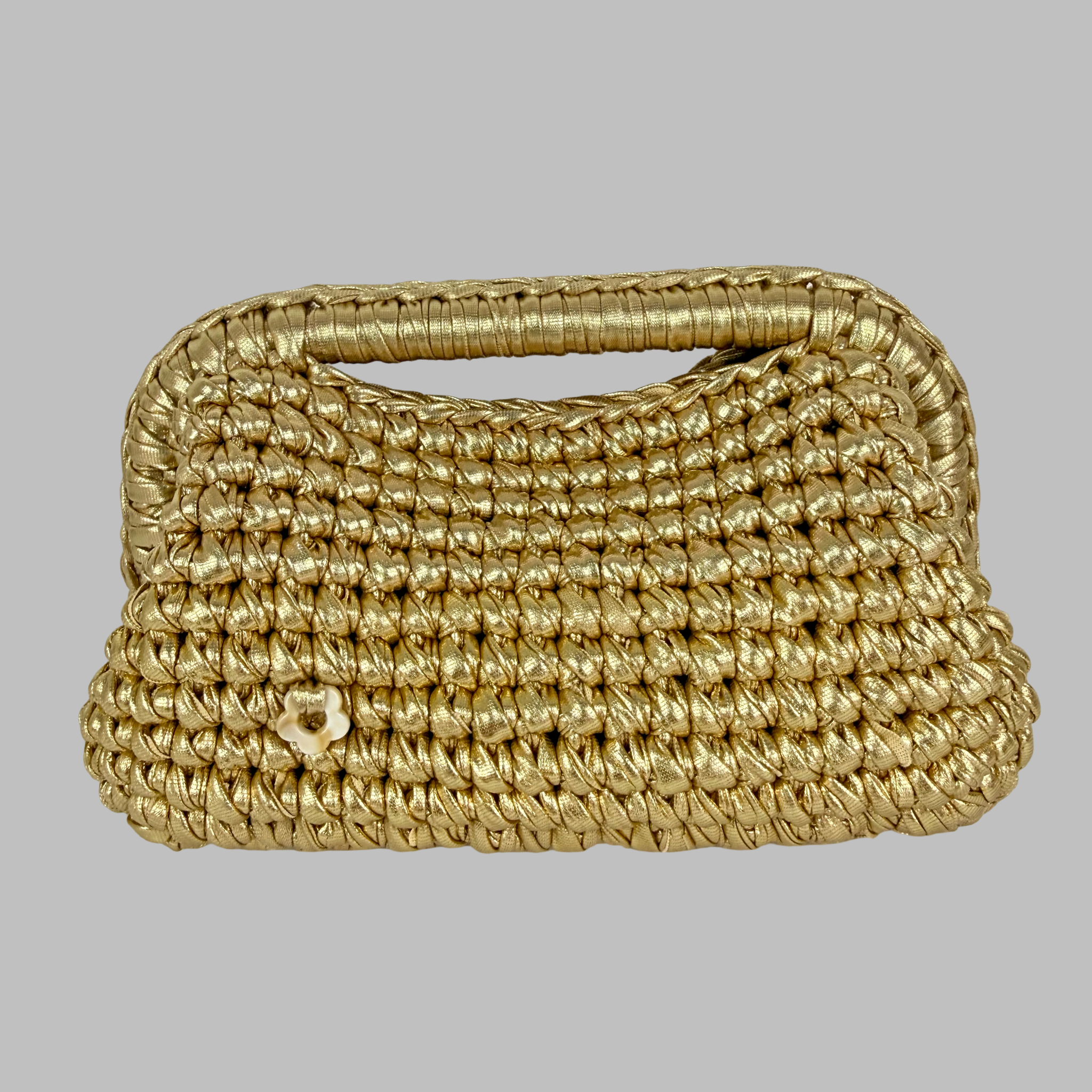 Gold Metallic Clutch | Faux Leather Collection