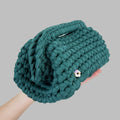 Dark Green Clutch | T-shirt Yarn Collection