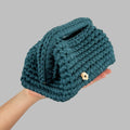 Dark Green Clutch | T-shirt Yarn Collection Mini